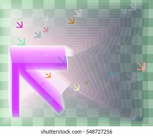 arrow of clear clash, several booklet above plan