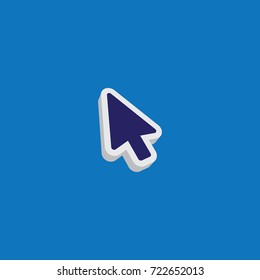 arrow Click icon 3d.
