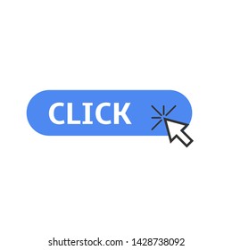Arrow click icon. Cursor symbol, Vector illustration