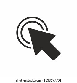 Arrow click icon. vector