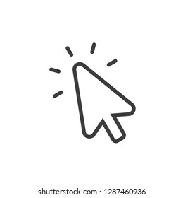 Arrow click pointer icon