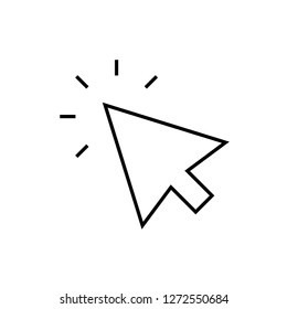 Arrow clicking vector icon