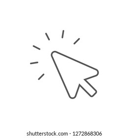Arrow clicking vector icon