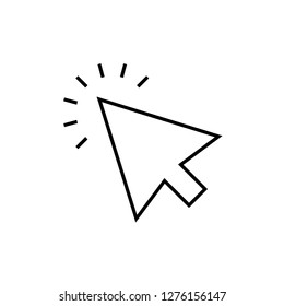 Arrow clicking vector icon