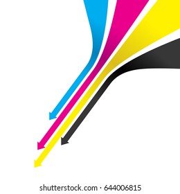 An Arrow Cmyk Line Background