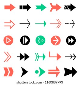 The arrow collection inspire from shape of arrow transform easy form and minimal form. So you can the collection for info graphic,logo,board,icon for app store.