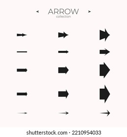 Arrow collection. Arrow vector icon set. Modern vector symbols. For Apps. Vector