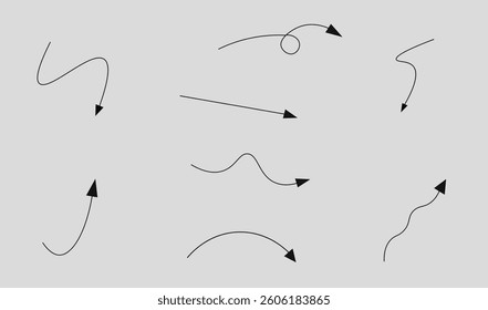 Arrow collection vector illustration for use