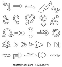 arrow collection(smooth arrow,cuneiform arrow) use for vector illustration, icon for your design.
