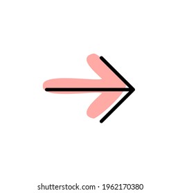 Arrow with color shadow vector icon in arrows set