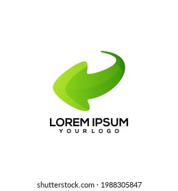 Arrow colorful logo illustration Vector