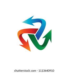 Arrow Colorful Logo Template
