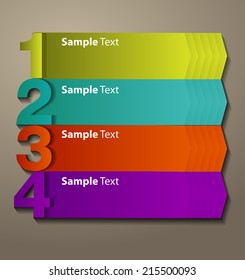 arrow colorful modern creative design text box template for website graphic