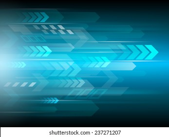 arrow communication abstract technology background