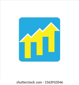 Arrow up company logo vector