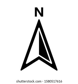 Arrow compass icon design. Arrow compass icon in modern flat style design. Vector illustration.