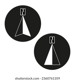 Arrow compass icon set. Vector illustration. EPS 10.