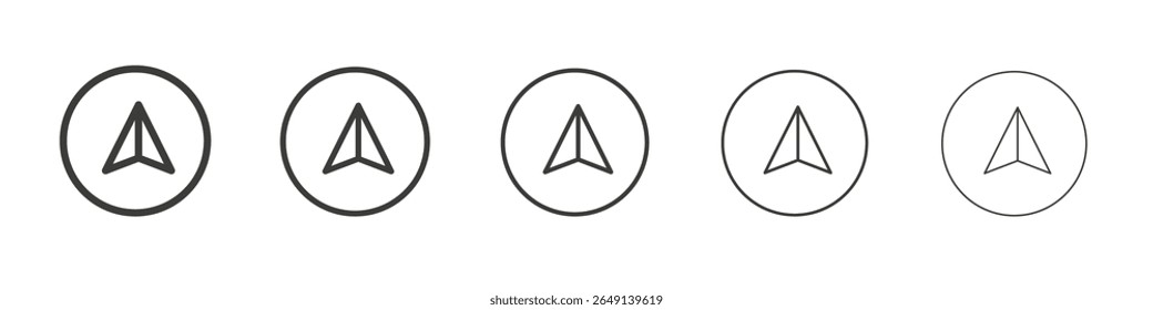 arrow compass icon simple illustration logo art