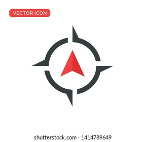 Arrow Compass Icon Vector Illustration Design