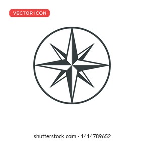 Arrow Compass Icon Vector Illustration Design