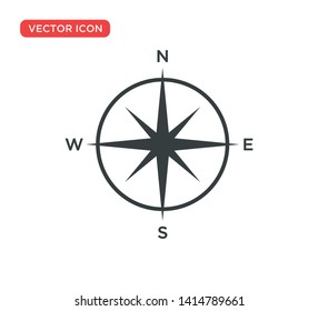 Arrow Compass Icon Vector Illustration Design