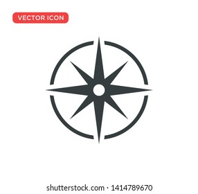 Arrow Compass Icon Vector Illustration Design