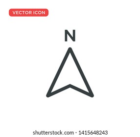 Arrow Compass Icon Vector Illustration Design