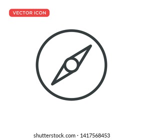 Arrow Compass Icon Vector Illustration Design