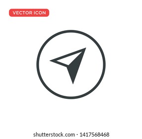 Arrow Compass Icon Vector Illustration Design