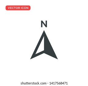 Arrow Compass Icon Vector Illustration Design