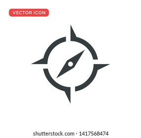 Arrow Compass Icon Vector Illustration Design