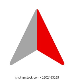 Arrow Compass Icon Vector Logo Template. North Directionicon on white background