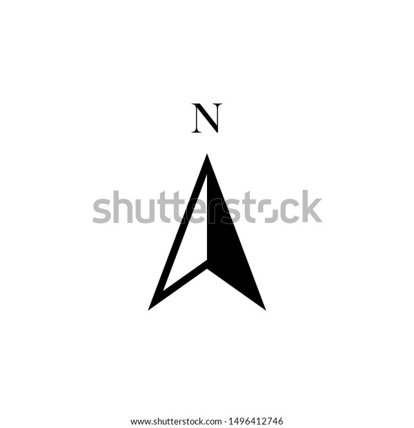 Arrow Compass Icon Vector Logo Template Stock Vector (Royalty Free ...