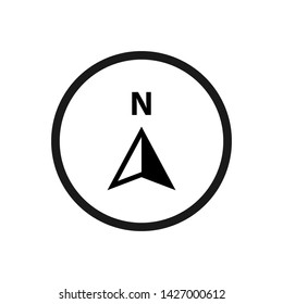 Arrow compass icon vector template. 