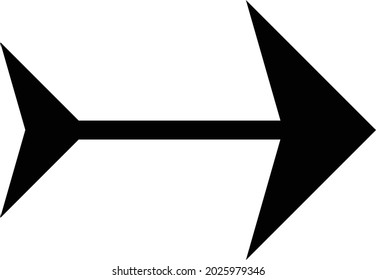 an arrow complete with a tail like a fish.  can be used for anyone, anytime, anywhere, any industry, any field, and any media. 