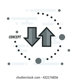Arrow Concept  black color