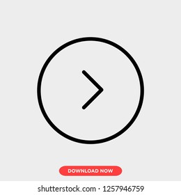 Arrow concept line icon. Simple element illustration. Arrow concept outline symbol design. Can be used for web and mobile UI/UX. Modern vector style. Векторная графика