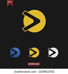 Arrow Concept Logo Icon Vector Template Design