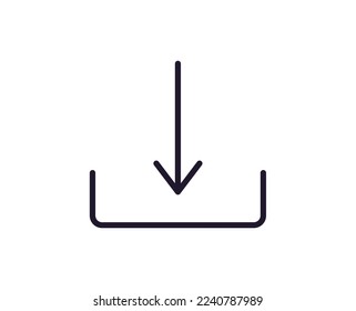 Arrow concept. Modern outline high quality illustration for banners, flyers and web sites. Editable stroke in trendy flat style. Line icon of arrow. 