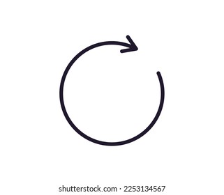 Arrow concept. Modern outline high quality illustration for banners, flyers and web sites. Editable stroke in trendy flat style. Line icon of arrow. 