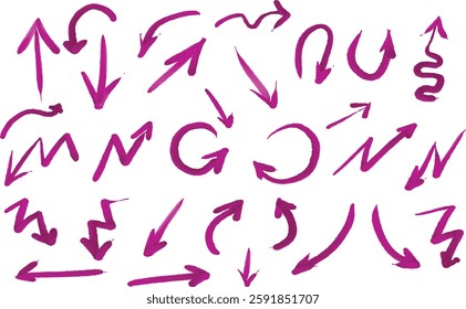 arrow crayon pencil pastel chalk line color hand vector element brush illustration drawn circle texture fun cute doodle frame design sketch scribble underline check marker childish charcoal pen