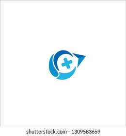 Arrow Cross Health Care Logo Template, logo arrow medical c - Vector 