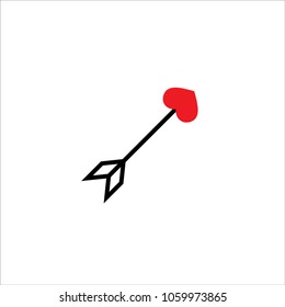 arrow cupid icon vector