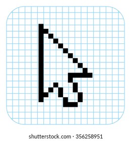 arrow cursor - black  vector icon