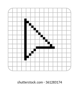 arrow cursor  - black vector icon