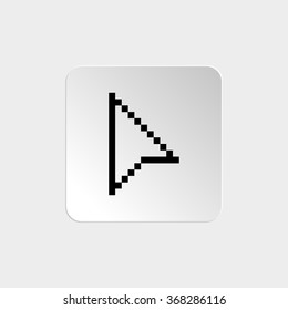 arrow cursor  - black vector icon