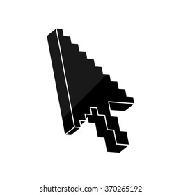 arrow cursor -  black vector icon
