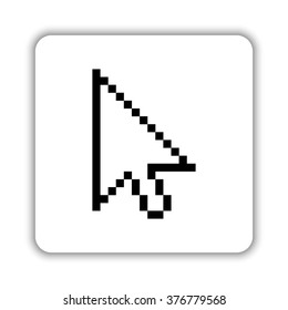 arrow cursor  - black vector icon