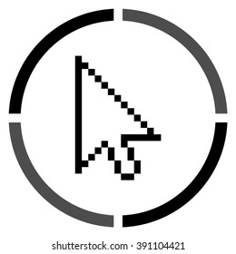 arrow cursor  - black vector icon