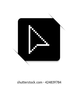 arrow cursor  - black vector icon
